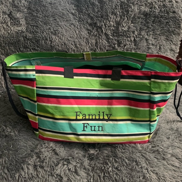 thirty-one Other - Two totes from Thirty-One! Bright fun stripes!